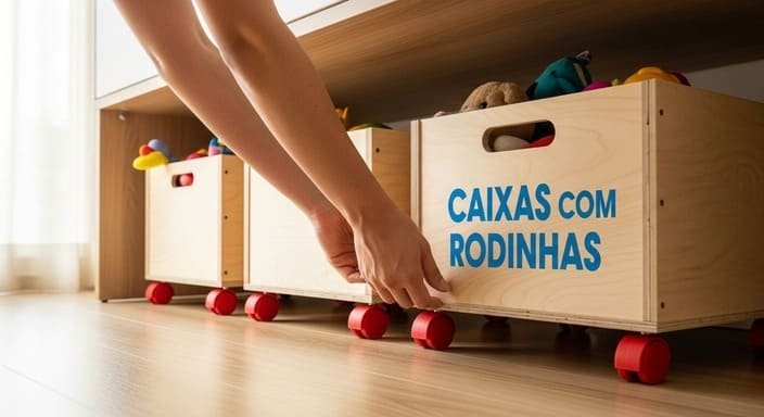 Caixas Rolantes DIY para Brinquedos