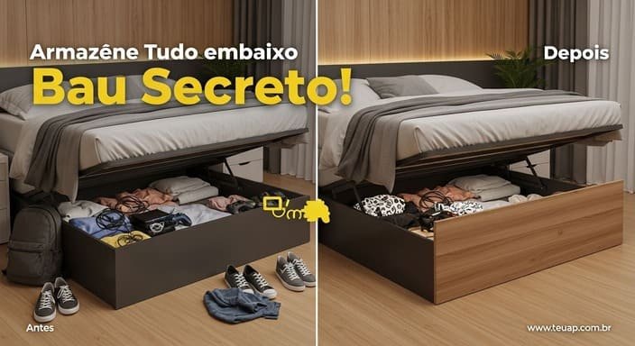 Otimize a Cama com Baú Embutido