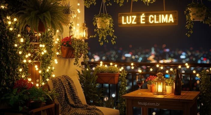 Iluminação quentinha e estratégica