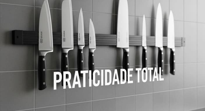 Barras Magnéticas para Facas e Utensílios