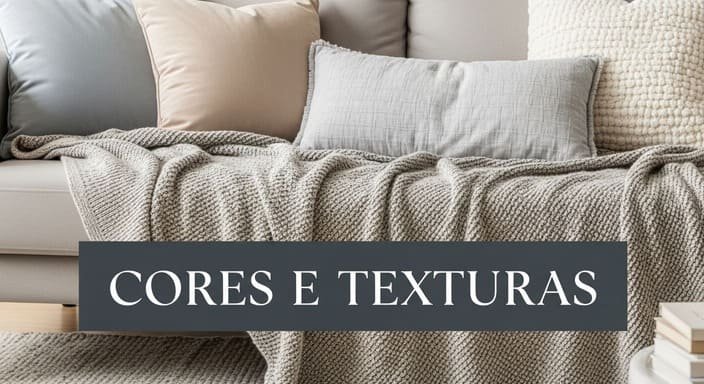 Cores e Texturas: O Segredo para uma Sala Confiante e Visivelmente Ampla