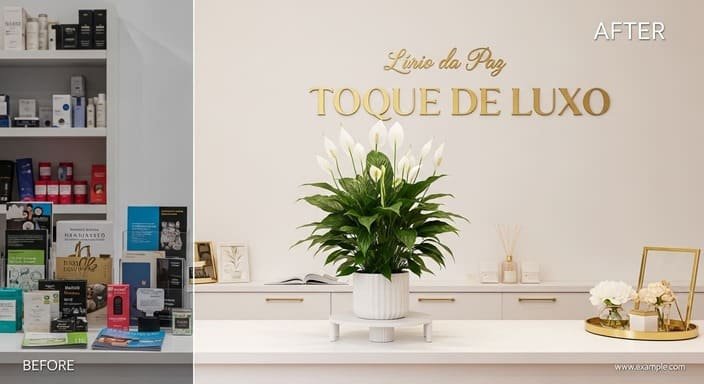 Lírio da Paz: Toque de Luxo no Balcão