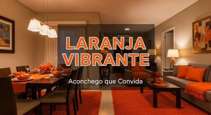 Laranja Vibrante: Aconchego que Convida à Convivência