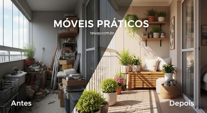 Móveis multifuncionais e leves