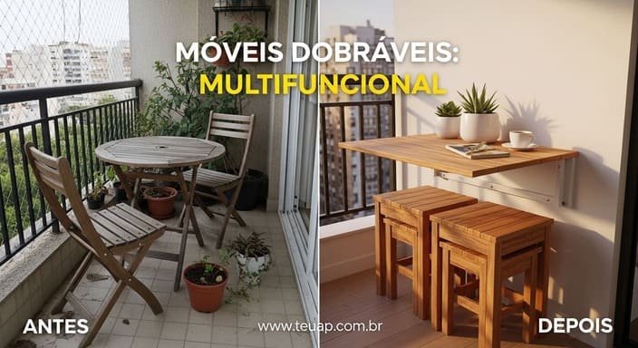 Móveis Dobráveis: Multifuncional