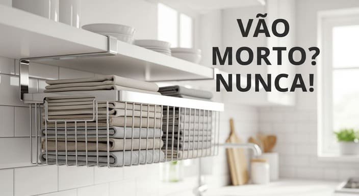 Cestos Suspensos Sob as Prateleiras