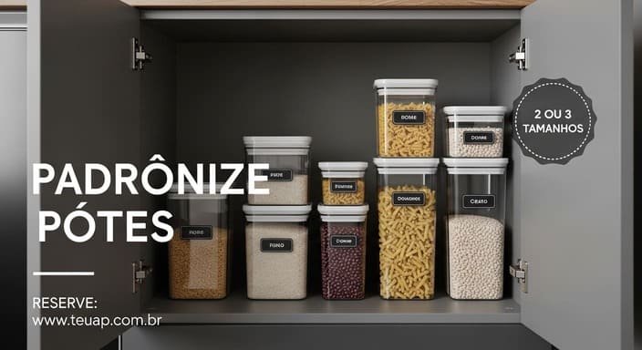 Potes padronizados: empilha e enxerga