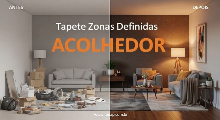 Tapete com Zonas Definidas – Delimite sem Paredes