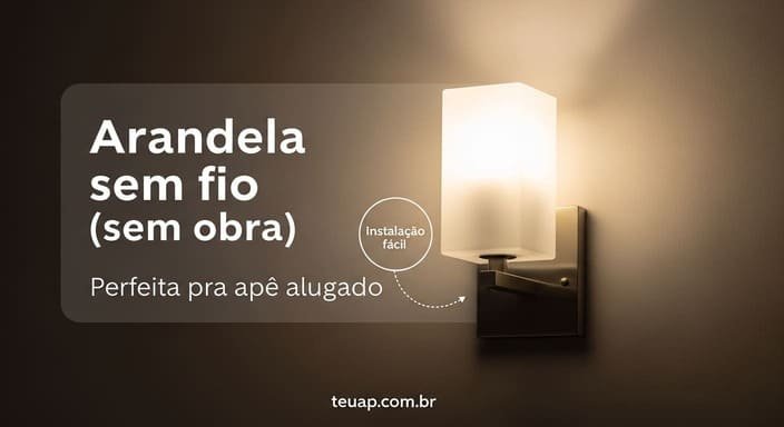 Arandela sem fio (sem obra)