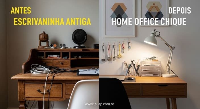 Escrivaninha Antiga / Home Office Chique