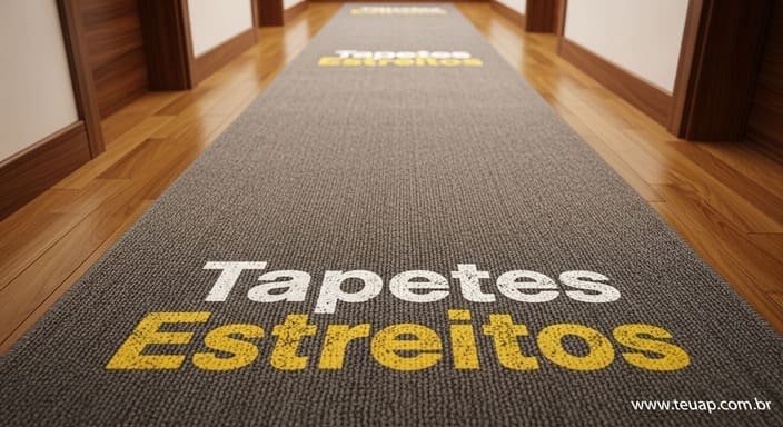 Tapetes Estreitos e Antiderrapantes