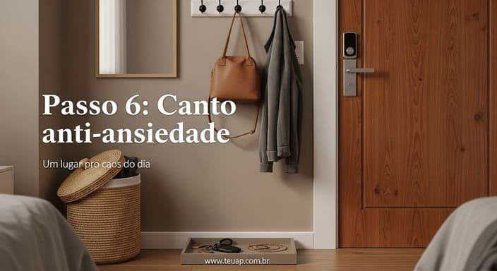Canto “anti-ansiedade” (cesto + bandeja + ganchos)