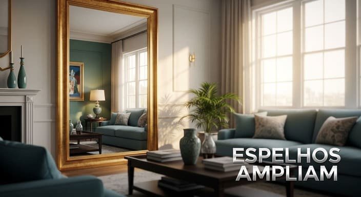 Espelhos Estratégicos: Amplie e Ilumine sua Sala com Estilo