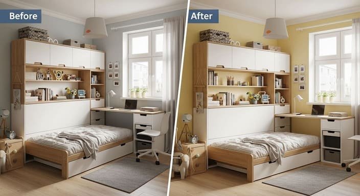 Móveis 3-em-1 Inteligentes!