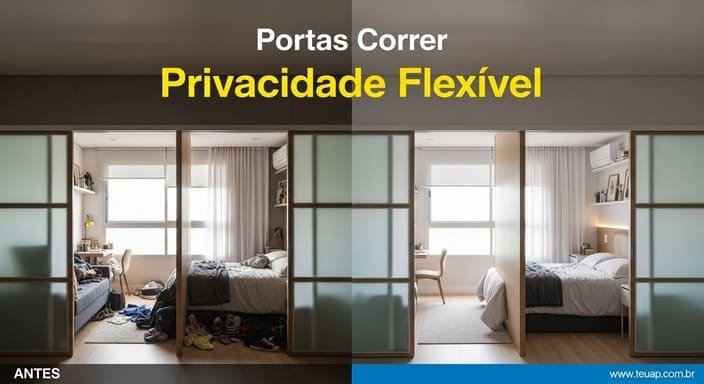 Portas Correr Privacidade Flexível