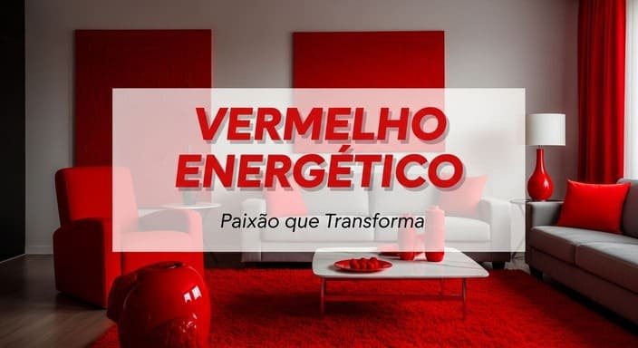 Vermelho Energético: Paixão que Transforma Pontos Focais