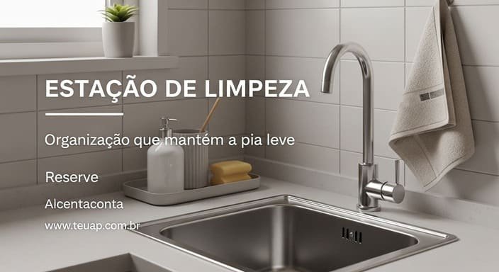 Estação de limpeza compacta e bonita
