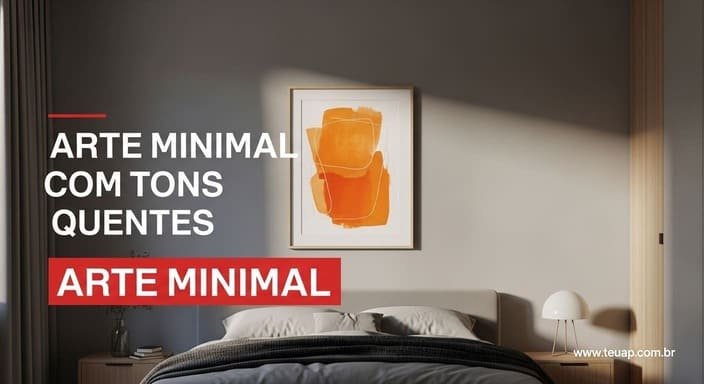 Arte Minimal em Tons Quentes