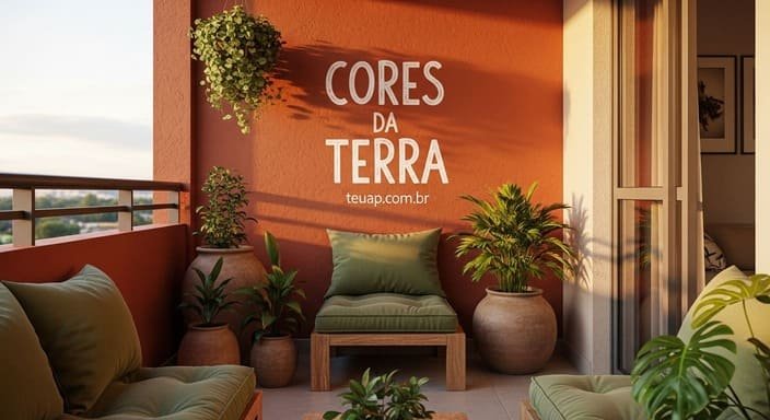 Decoração de Varanda Pequena: O uso das cores terrosas