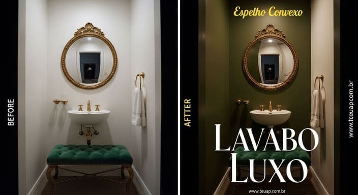 Espelho Convexo / Lavabo Luxo