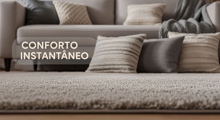Tapetes e Almofadas: O Conforto Imediato para uma Sala Acolhedora
