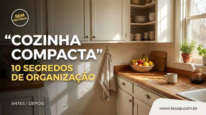 Cozinha compacta: 10 segredos de organização que liberam espaço