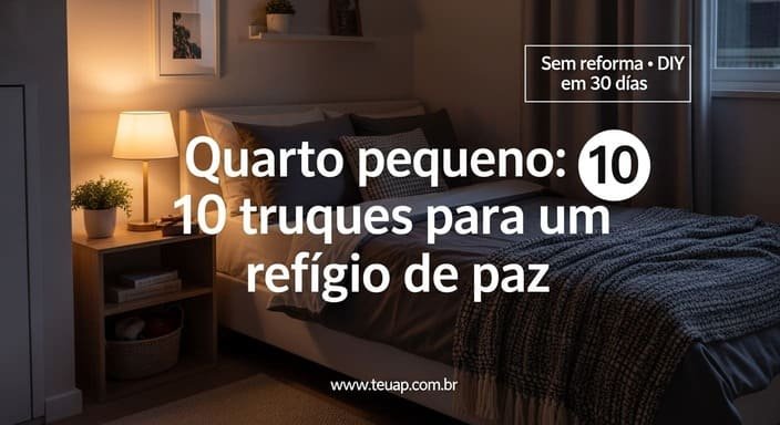 Quarto pequeno: 10 truques para virar refúgio de paz