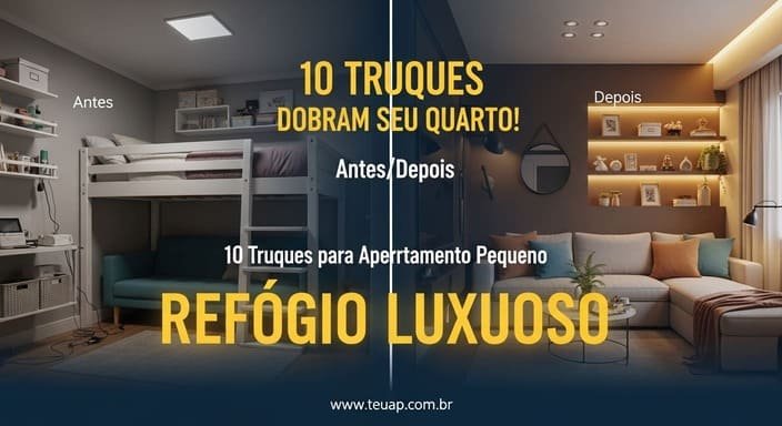 10 Truques Compactos para Transformar Seu Apartamento Pequeno em Refúgio Luxuoso