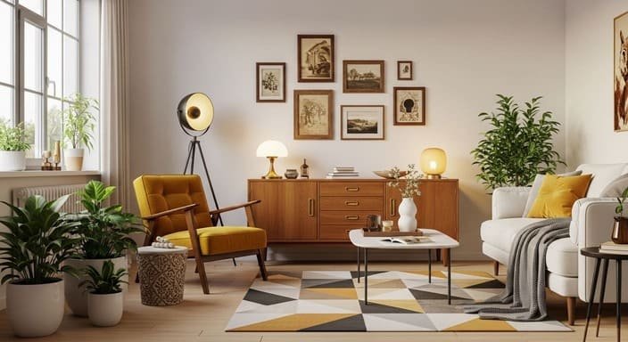 Decoração Retro-Moderna Prática: 10 Soluções Inteligentes para Apartamentos Compactos