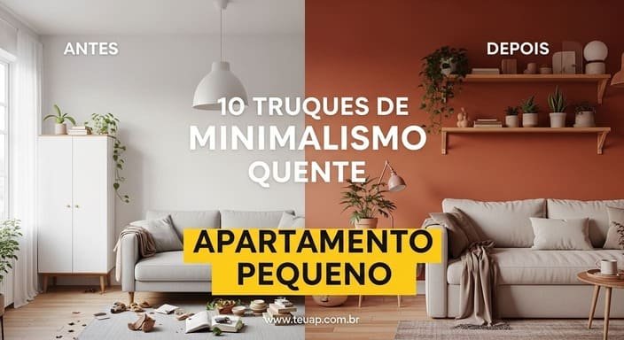 10 Truques de Minimalismo Quente para Transformar Seu Apartamento Pequeno em Refúgio Aconchegante