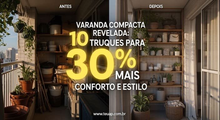 Varanda Compacta Revelada: 10 Truques para 30% Mais Conforto e Estilo