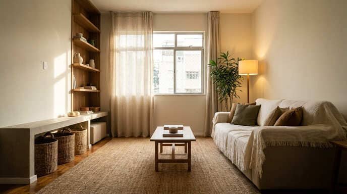 Casa organizada e aconchegante: como unir funcionalidade + estética sem gastar muito