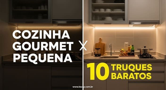 Cozinha Gourmet Pequena: 10 truques baratos que transformam já