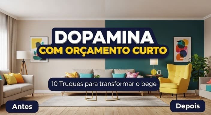 Dopamina com orçamento curto: 10 truques para transformar o bege