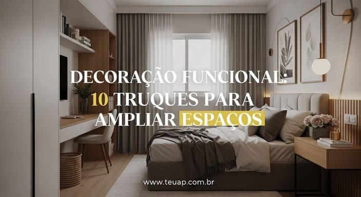 Decoração Funcional para Quartos: 10 truques para ampliar espaços