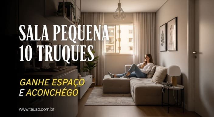 Decoração para Sala Pequena: 10 truques para ganhar espaço e aconchego