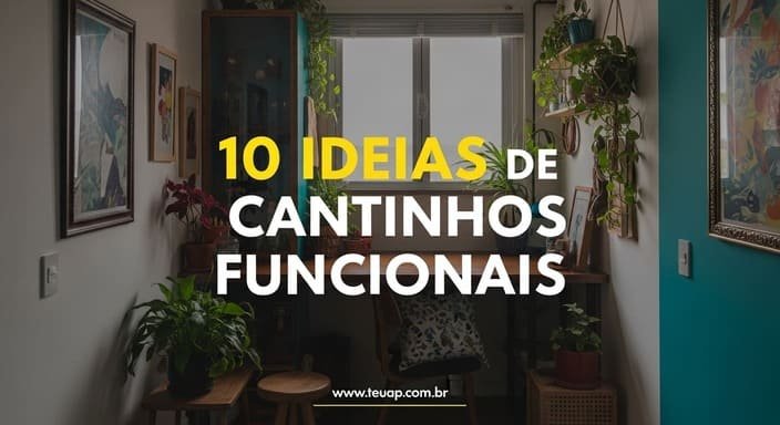 10 Ideias de Cantinhos Funcionais para Transformar Pequenos Espaços