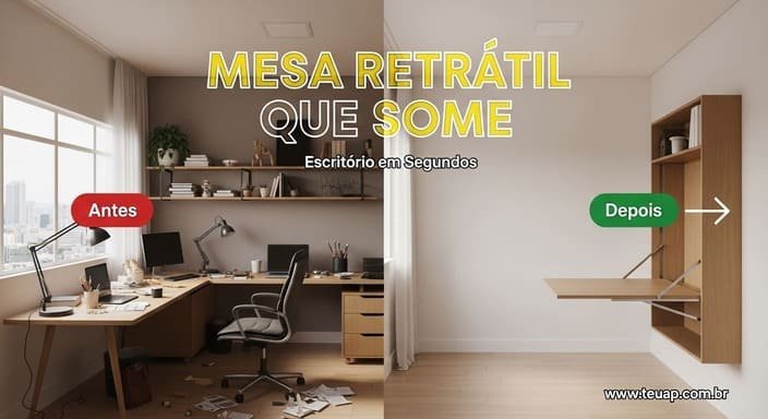 Mesa Retrátil na Parede