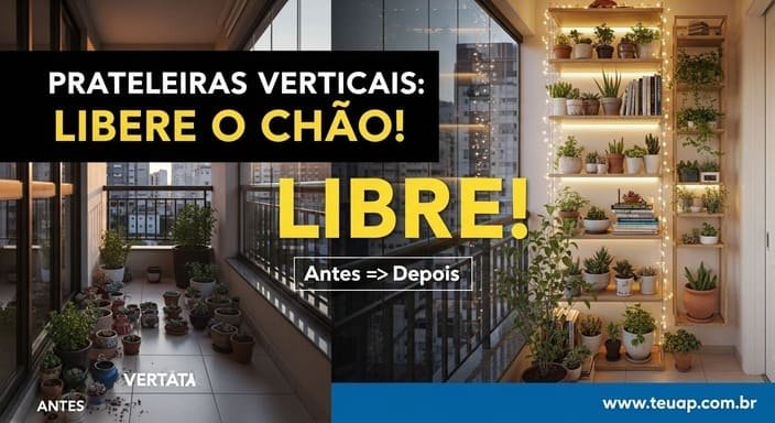 Prateleiras Verticais: Libere o Chão!