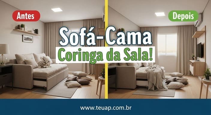 Sofá-Cama: O Coringa da Sala Versátil