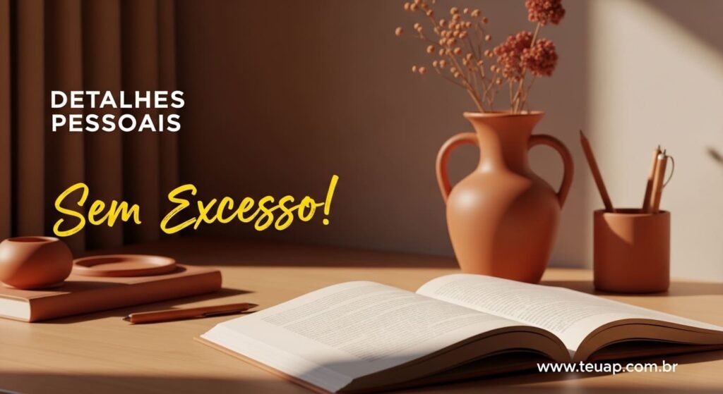 Detalhes Pessoais sem Excesso