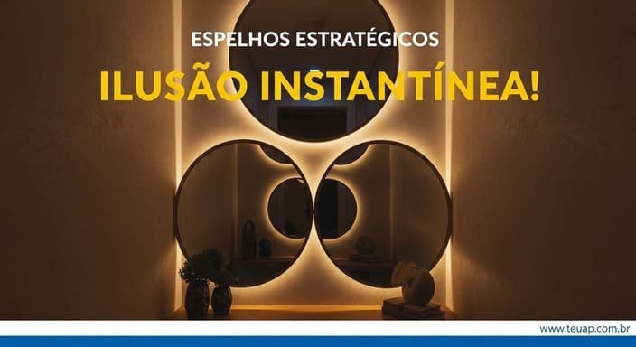 Espelhos Estratégicos: Ilusão Óptica Instantânea