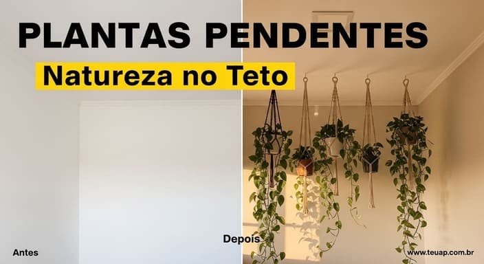 Plantas Pendentes: Natureza no Teto