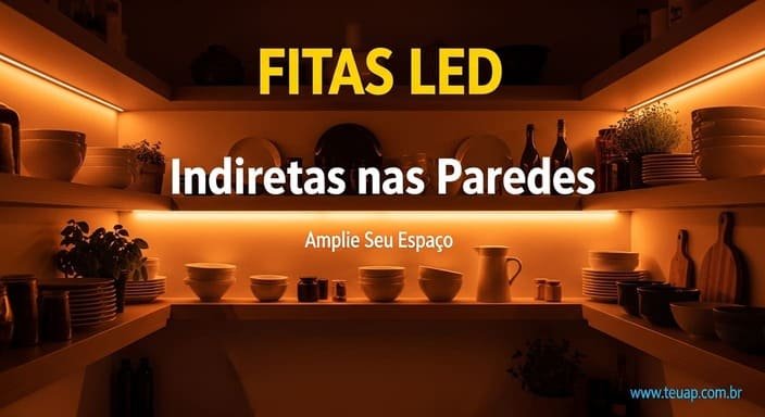 Fitas LED Indiretas nas Paredes