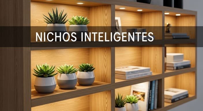 Nichos Iluminados e Prateleiras Slim