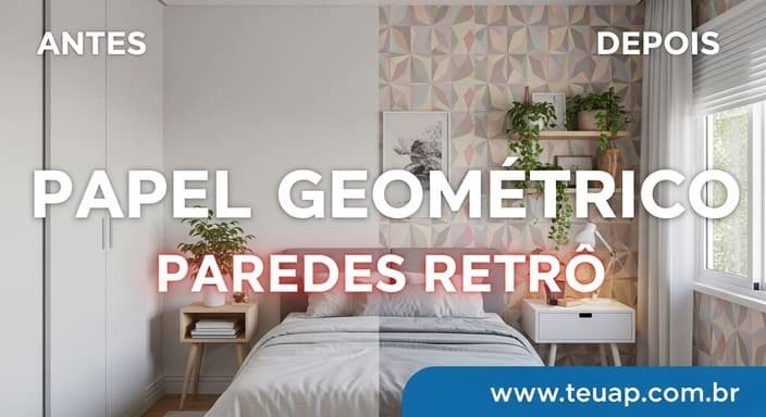 Papel Geométrico (Paredes Retrô)