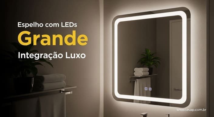 Espelho Grande LEDs