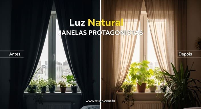 Luz Natural Ampliada: Janelas como Protagonistas