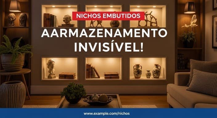 Nichos Embutidos: Armazenamento Invisível e Elegante