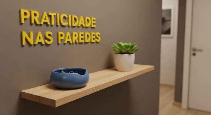 Estreite o Apoio: Prateleiras slim para chaves e mimos